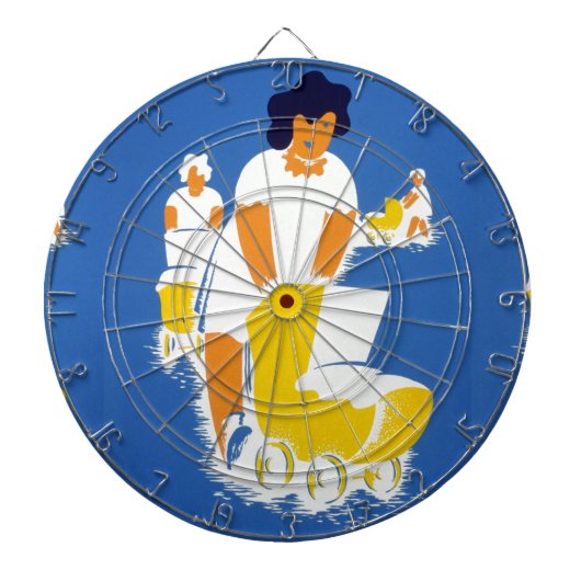 幸福な母親の日 ダーツボード (正面)