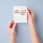 幸福な母親の日 チラシ (手)