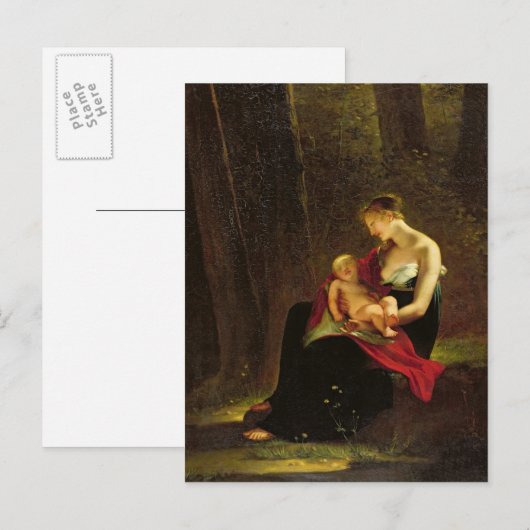 幸福な母 ポストカード (正面/裏面)