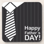 幸福な父親の日の願いを持って優雅な服を着た コースター (正面)