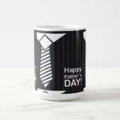 幸福な父親の日の願いを持って優雅な服を着た コーヒーマグカップ (中央)