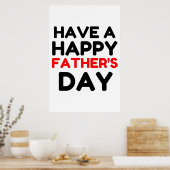 幸福な父親日 ポスター (キッチン)