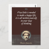 幸福な生活を送るために必要な物はほとんどない ポストカード (正面/裏面)