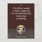 幸福な生活を送るために必要な物はほとんどない ポストカード (正面)