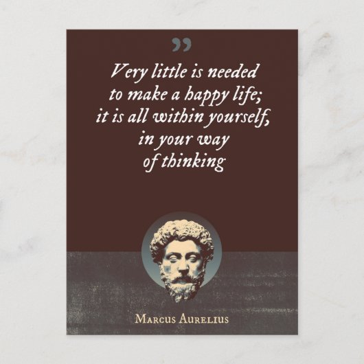 幸福な生活を送るために必要な物はほとんどない ポストカード (正面)