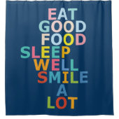 幸福な生活 シャワーカーテン (正面)