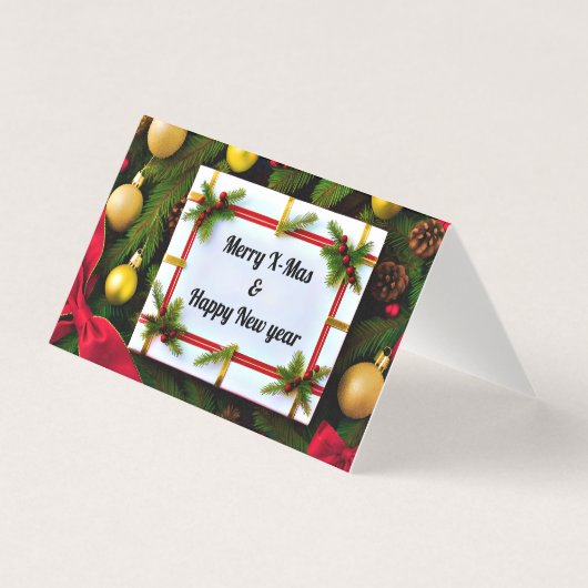 幸福な祈りのクリスマスの挨拶 (正面)