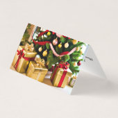 幸福な祈りのクリスマスの挨拶 (裏面)