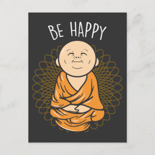幸福な禅小仏曼荼羅 ポストカード