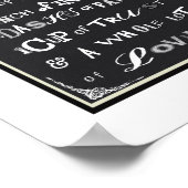 幸福な結婚理想の贈り物結婚レシピ ポスター (角)