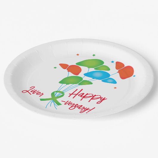 幸福な肝数珠の移植 ペーパープレート (アングル)