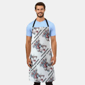 幸福な解剖学的ユーモアであなたのハートを占有する エプロン (着用した状態)