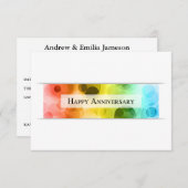 幸福な記念日の《写真》ぼけ味 招待状 (正面/裏面)