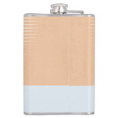 幸福な退職の帆船ガラス フラスク (裏面)