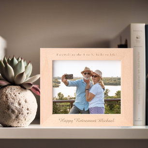 幸福な退職   カスタマイズ レーザー彫刻フレーム