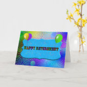 幸福な退職 カード (黄色い花)