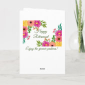 幸福な退職 カード (裏面)