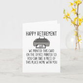 幸福な退職 カード (黄色い花)