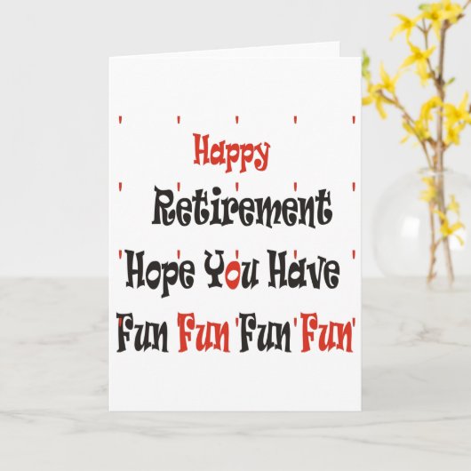 幸福な退職 カード (黄色い花)