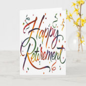 幸福な退職 カード (黄色い花)