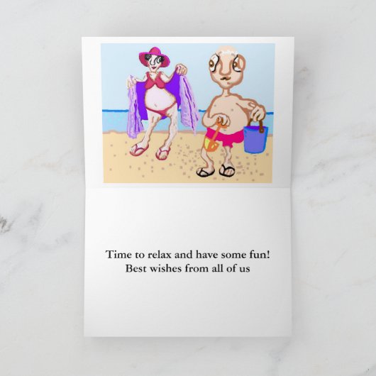 幸福な退職 カード (内部)