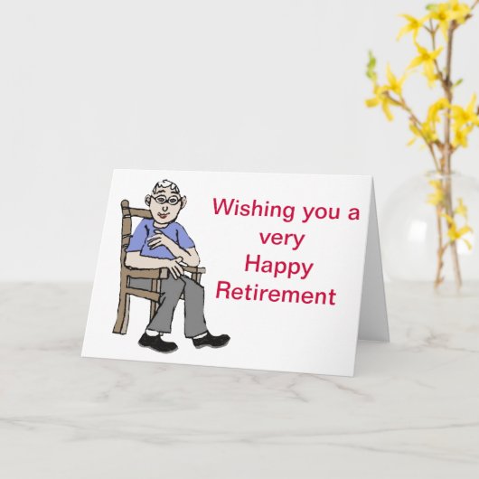 幸福な退職 カード (黄色い花)