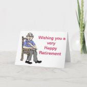 幸福な退職 カード (正面)