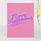 幸福な退職 カード (黄色い花)