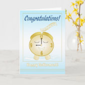 幸福な退職 カード (黄色い花)