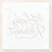 幸福な退職 ガラスコースター (裏面)