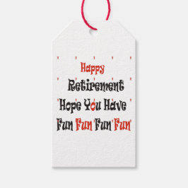 幸福な退職 ギフトタグ
