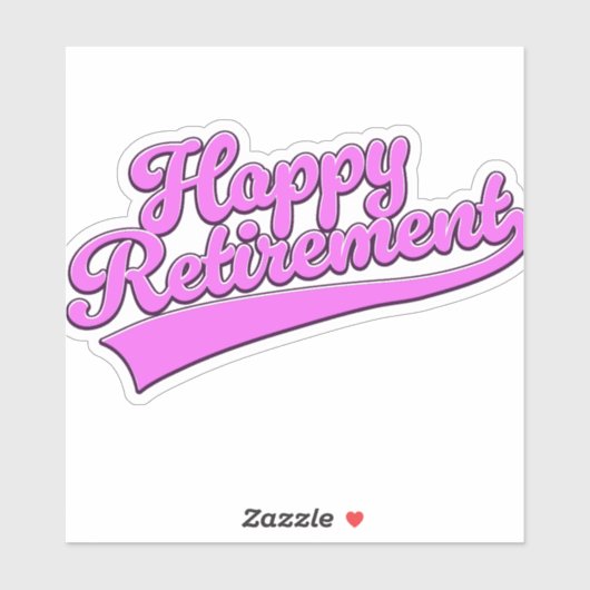 幸福な退職 シール (シート)