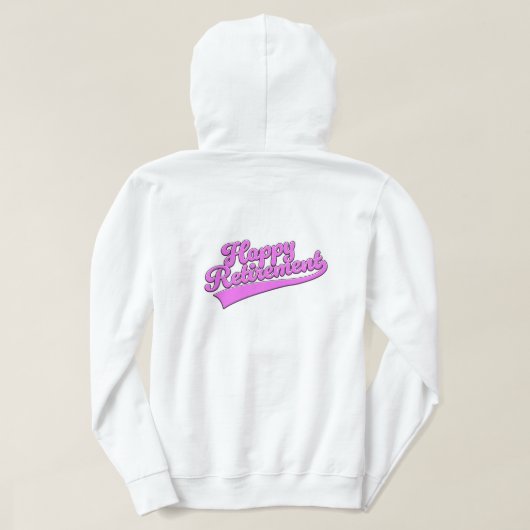 幸福な退職 パーカ (デザイン裏面)