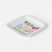 幸福な退職 ペーパープレート (傾斜あり)