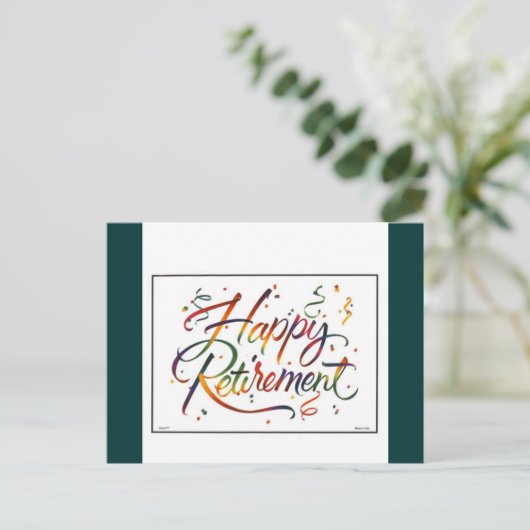 幸福な退職 ポストカード (スタンド正面)