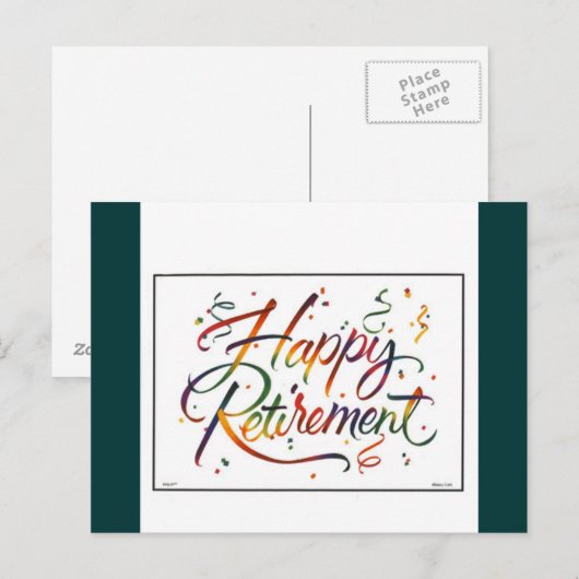 幸福な退職 ポストカード (正面/裏面)