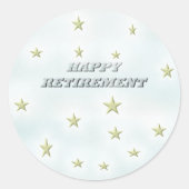 幸福な退職 ラウンドシール (正面)