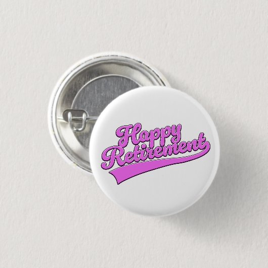 幸福な退職 缶バッジ (正面&裏面)