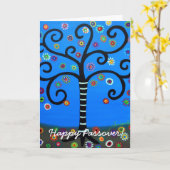 幸福な過ぎ越しの木 カード (黄色い花)