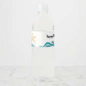 幸福な養子縁組の日のウォーターボトル ペットボトルラベル (裏面)