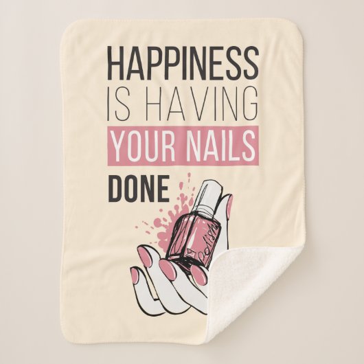 幸福にされるあなたのネイルがあっています シェルパブランケット (正面)