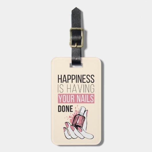 幸福にされるあなたのネイルがあっています ラゲッジタグ (正面縦)