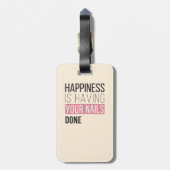 幸福にされるあなたのネイルがあっています ラゲッジタグ (裏面縦)