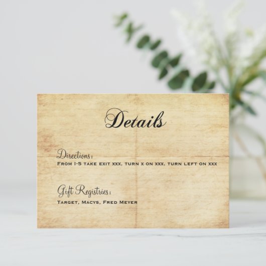 幸福にその後ずっとおとぎ話の明細カード エンクロージャーカード (スタンド正面)