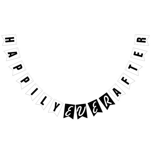 幸福にその後ずっとアゲハチョウの旗の結婚式の装飾 バンティングフラッグ (全)