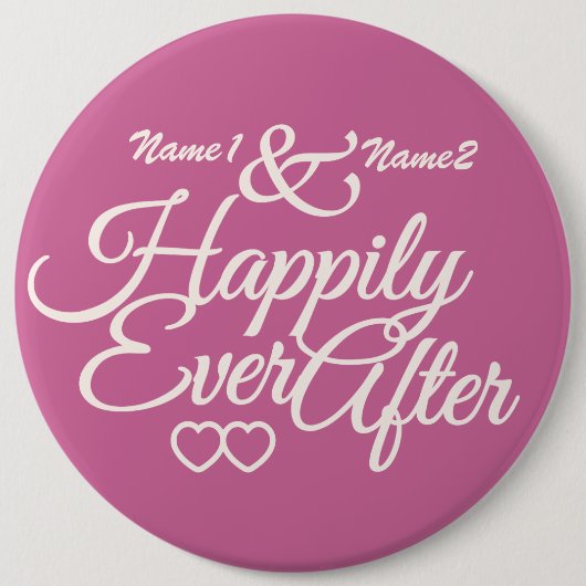 幸福にその後ずっとカスタムなボタン 缶バッジ (正面)