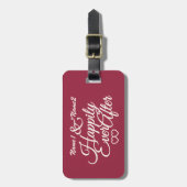 幸福にその後ずっとカスタムな荷物のラベル ラゲッジタグ (正面縦)