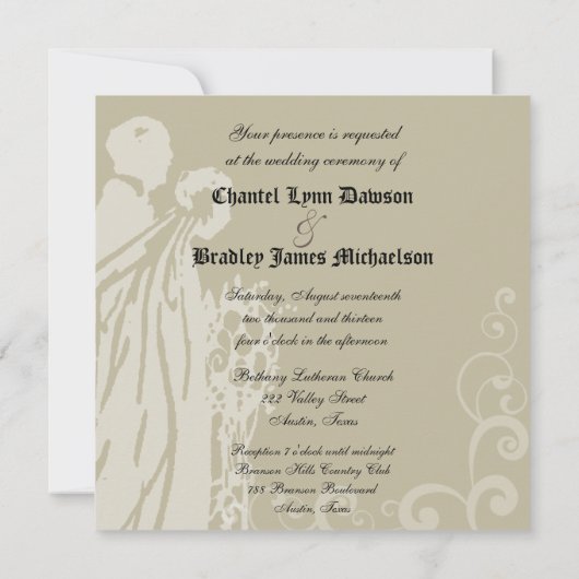 幸福にその後ずっと昔々招待状 招待状 (裏面)