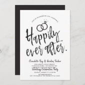 幸福にその後ずっと|のポストの結婚披露宴 招待状 (正面/裏面)