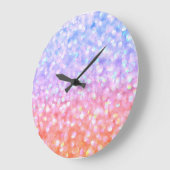 幸福に囲まれている ラージ壁時計 (傾斜)